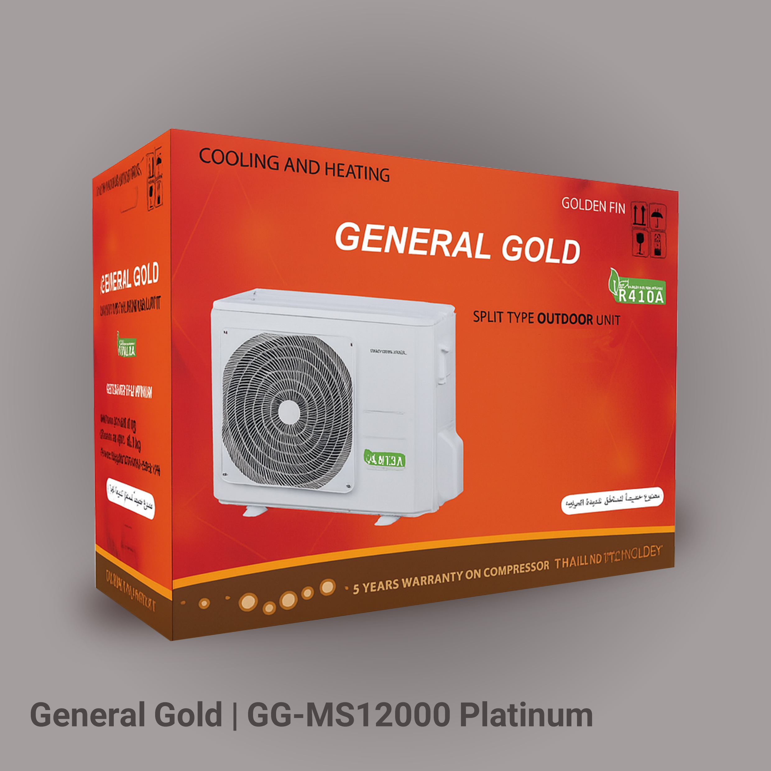 کولر گازی جنرال گلد 12000 پلاتینیوم مدل GG-MS12000 PLATINUM